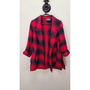 LAPIS Red Plaid Coat
